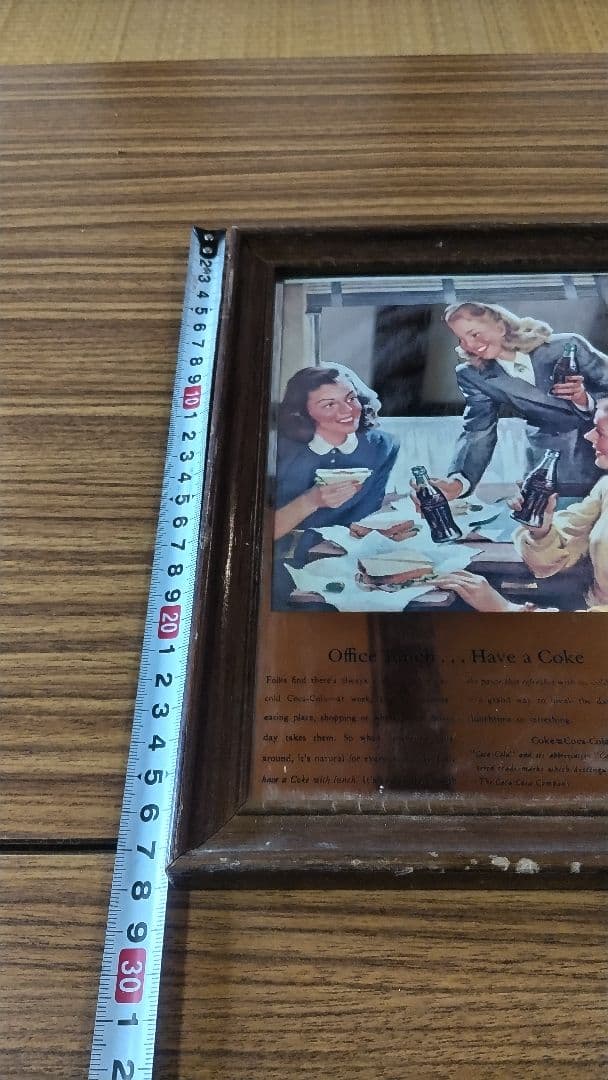 Coca-Cola レトロ広告 フレーム付き