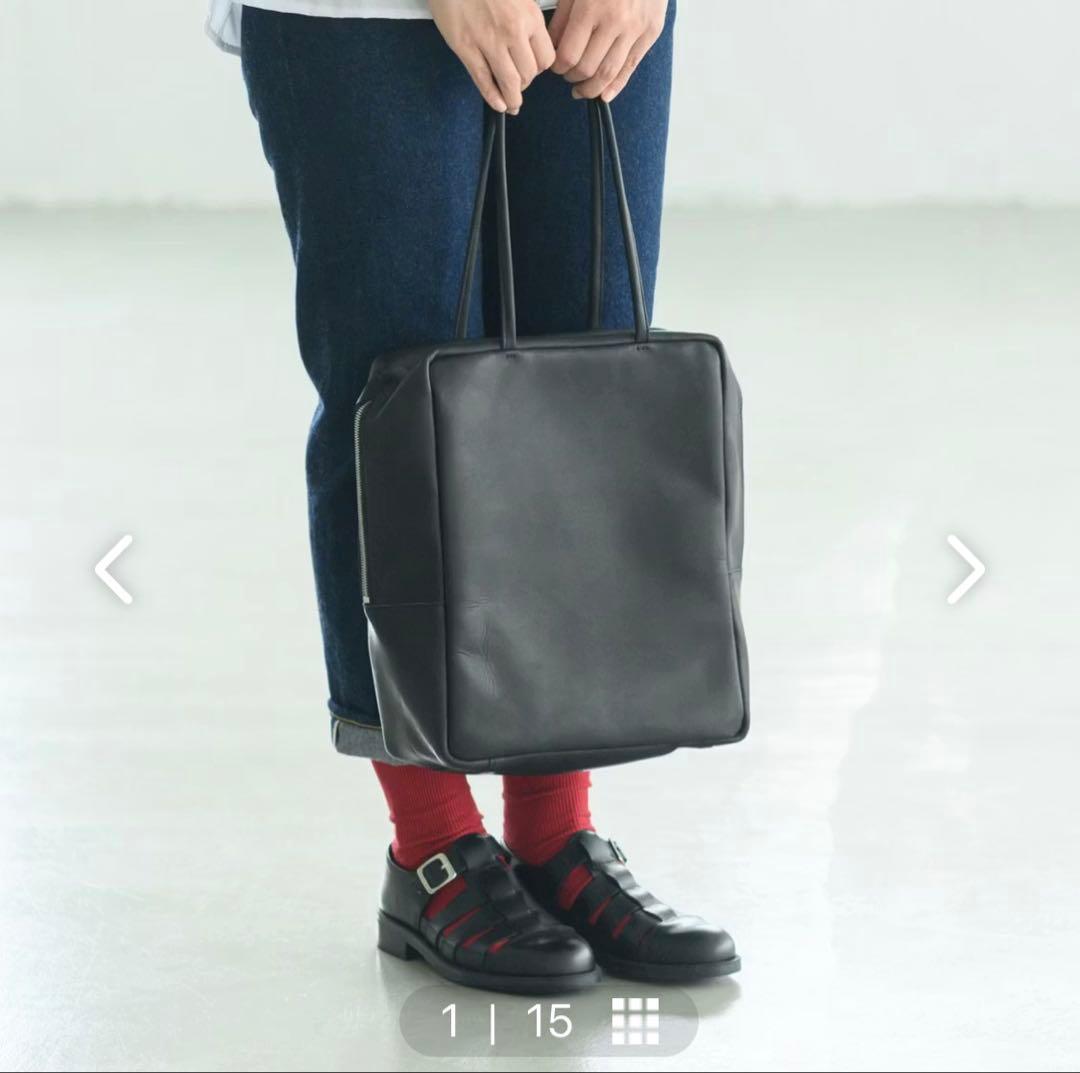 MORMYRUS｜GLOSS LEATHER TOTE /グロスレザートート