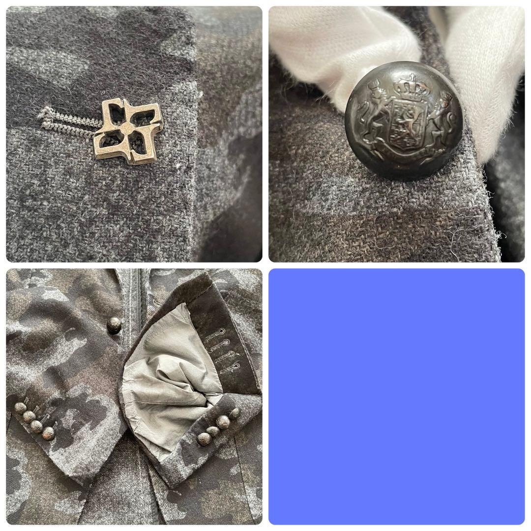 タリアトーレ【ブートニエール 希少ボタン 美品】テーラードジャケット カモフラ