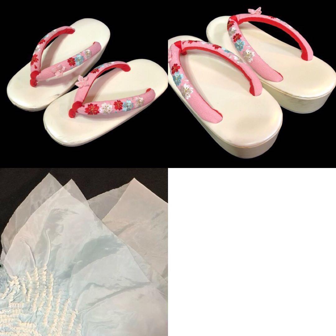 【式部浪漫】七五三　ブランド　7歳　刺繍　着物　作り帯　セット　日本製　女の子