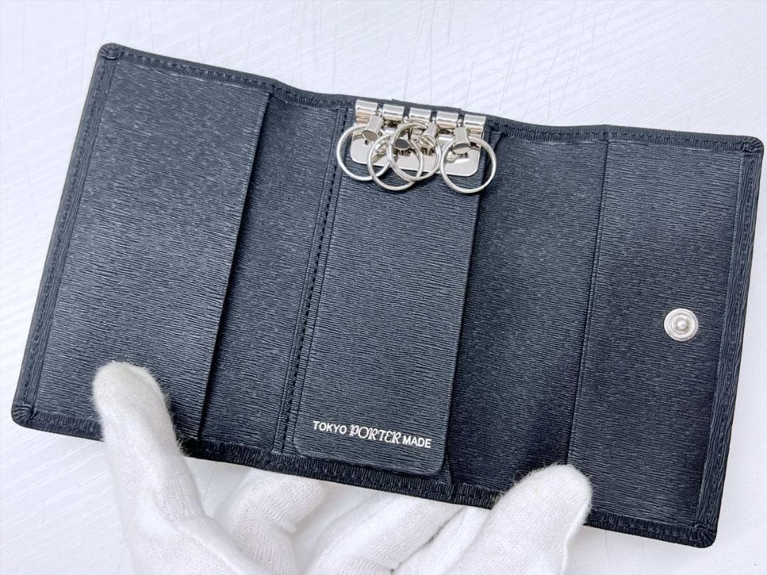 使用感なし　PORTER　ポーター　カレント　キーケース　黒　052-02206