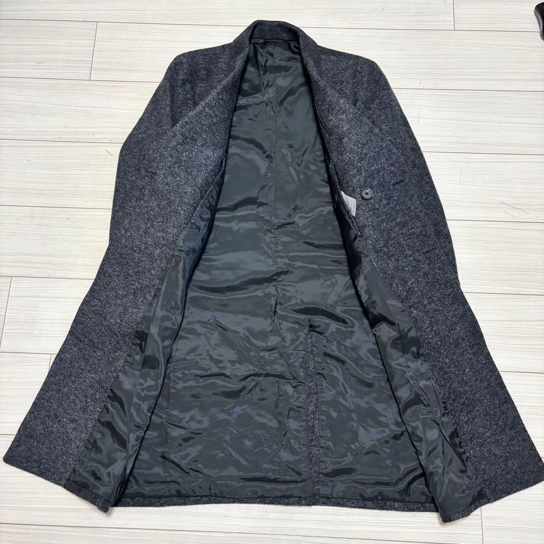 美品 theory セオリー BARKLEY ウール ダブル チェスターコート