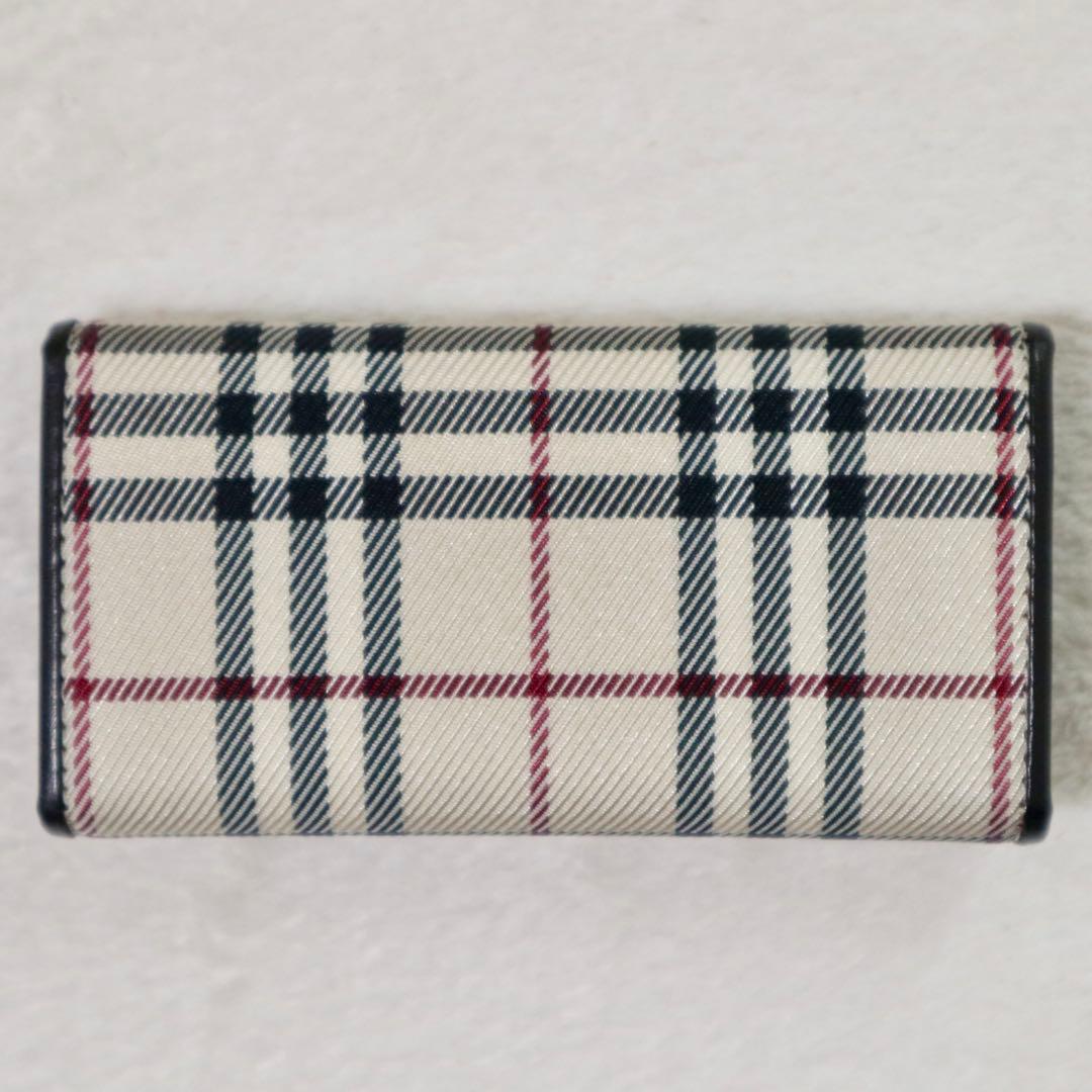 新品同様★バーバリー 5連キーケース ノバチェック ダークブラウン ユニセックス