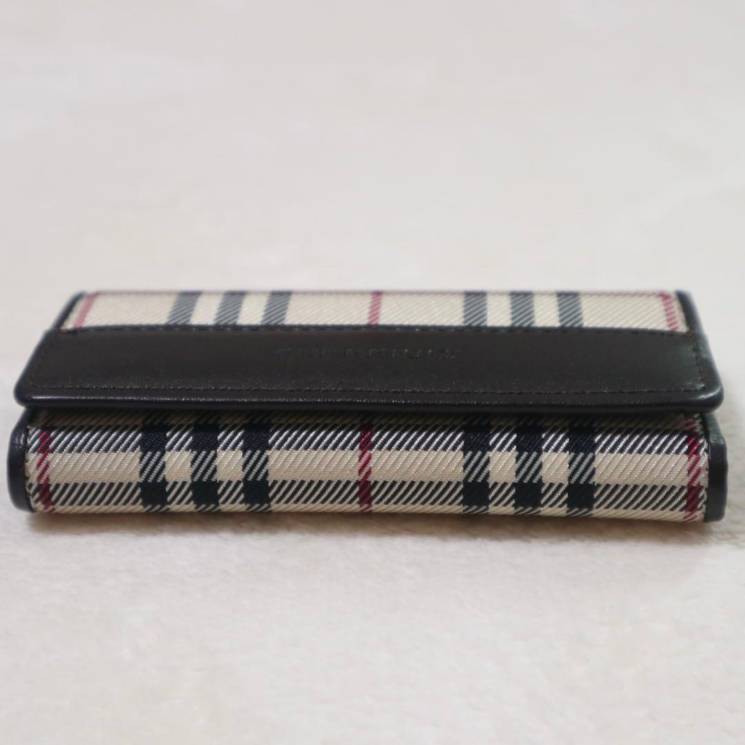 新品同様★バーバリー 5連キーケース ノバチェック ダークブラウン ユニセックス