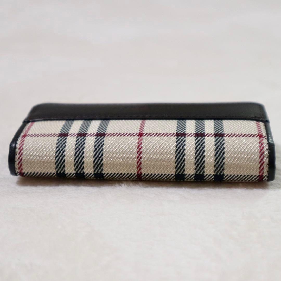 新品同様★バーバリー 5連キーケース ノバチェック ダークブラウン ユニセックス