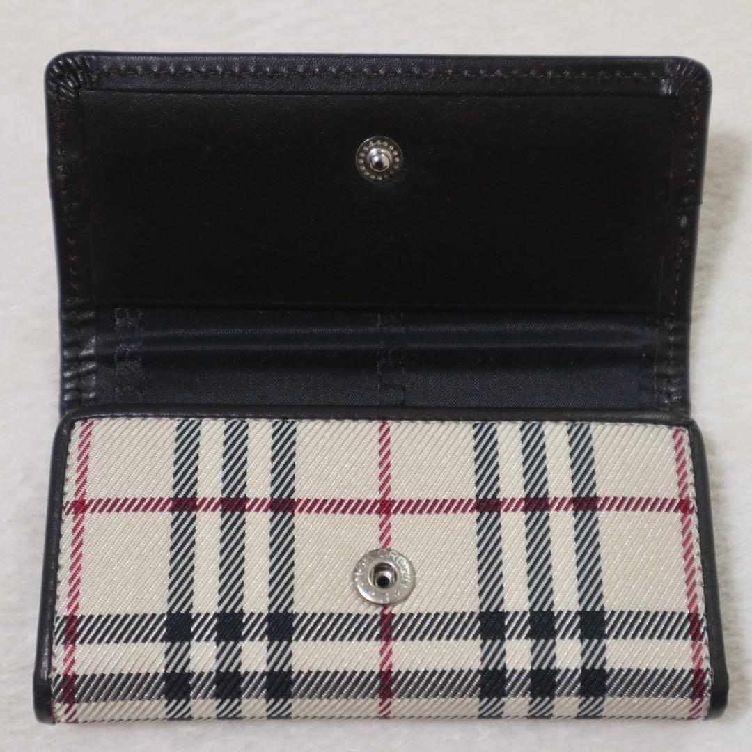 新品同様★バーバリー 5連キーケース ノバチェック ダークブラウン ユニセックス