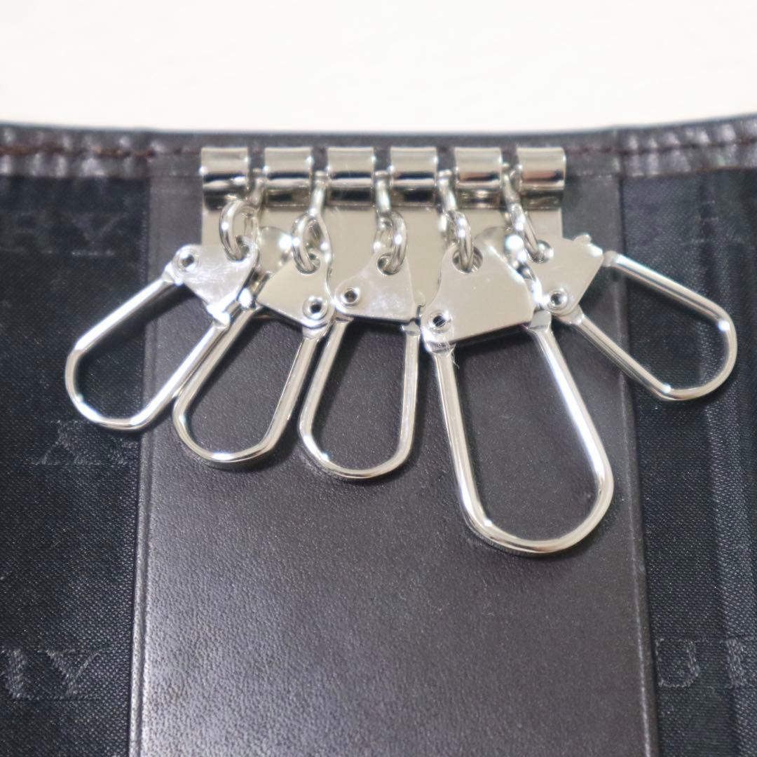 新品同様★バーバリー 5連キーケース ノバチェック ダークブラウン ユニセックス