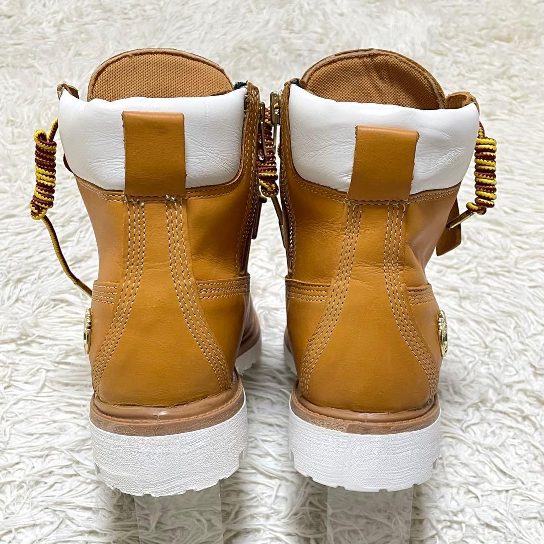 【美品】Timberland x STUSSY レザー6インチジップブーツ