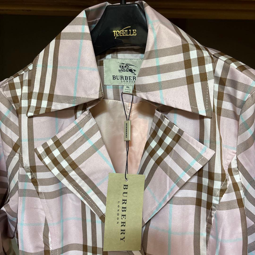 新品　BURBERRY チェック柄トレンチコート XL