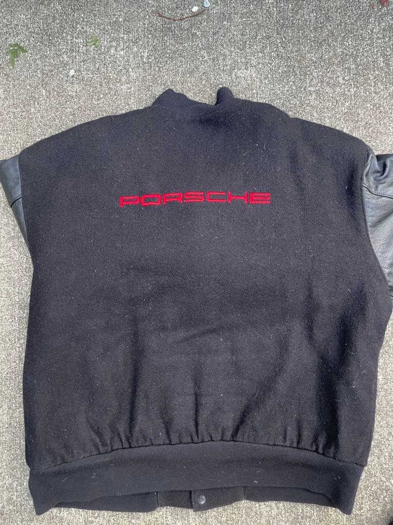 ビ*ー様 ポルシェ　スタジャン　企業物　ハルキの古着　maid in USA ア