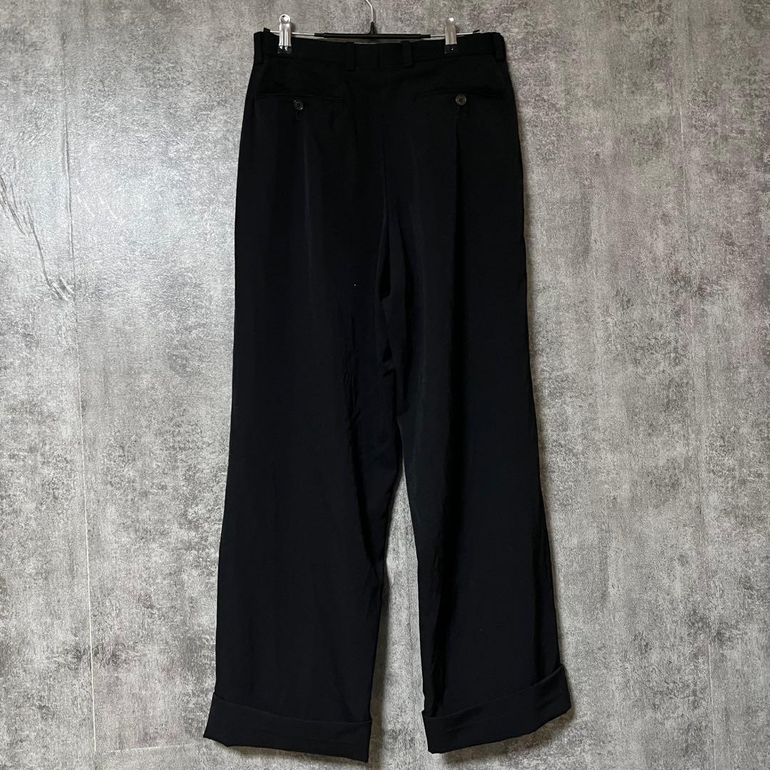 イッセイミヤケ ISSEY MIYAKE ワイド 通年ウール スラックス パンツ