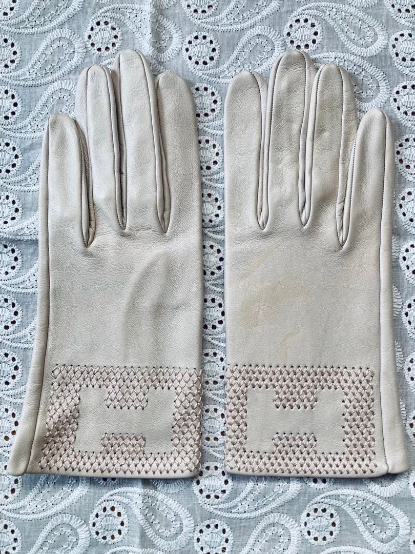 【未使用】エルメス 手袋 グローブ 6 1/2