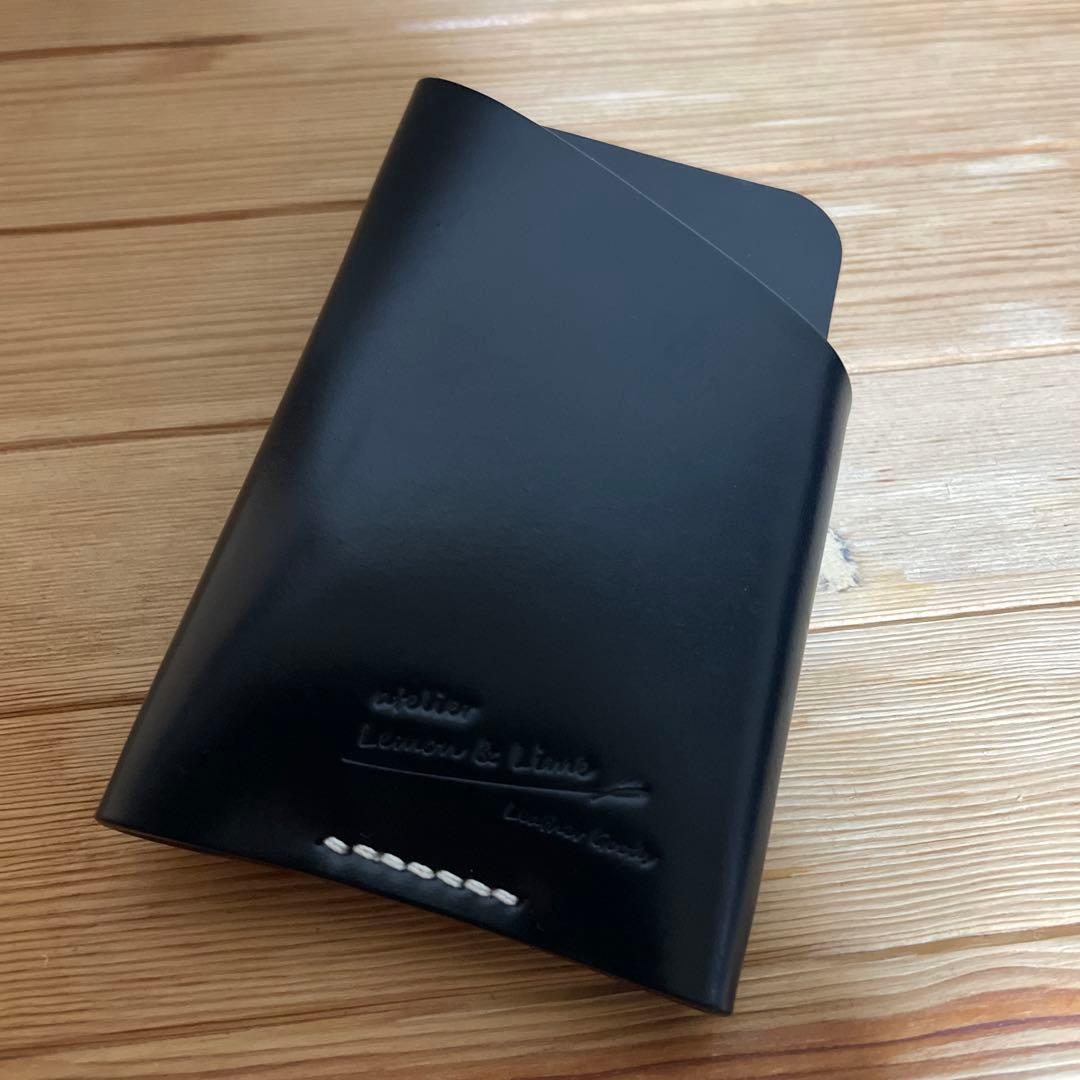 レモンアンドライム　ホーウィン　シェルコードバン　カードホルダー