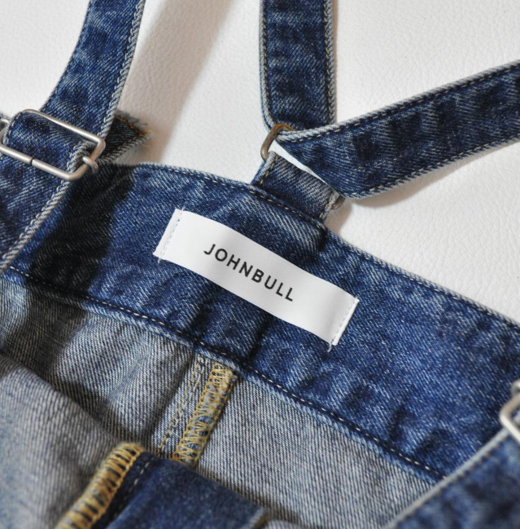 新品 JOHNBULL ジョンブル デニムタックベアサロペット