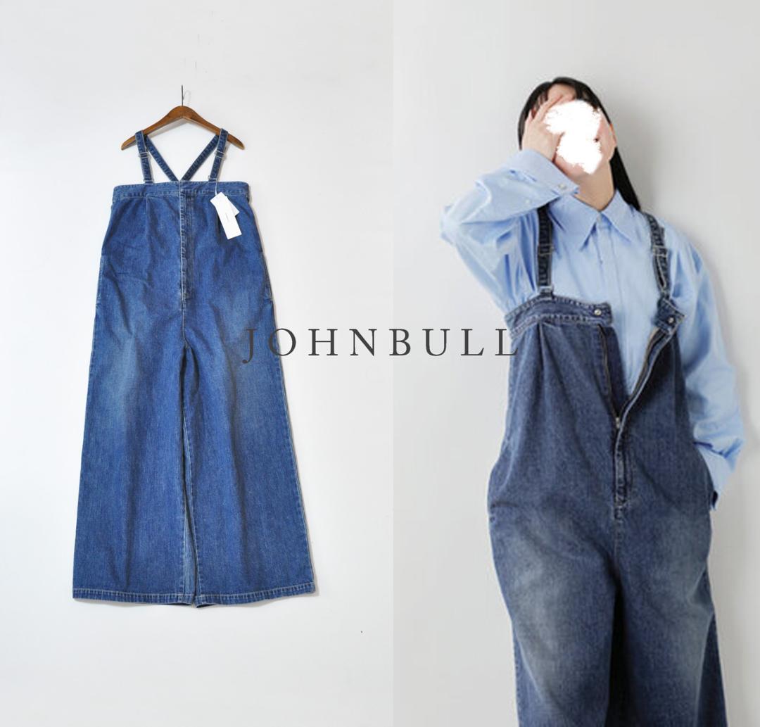 新品 JOHNBULL ジョンブル デニムタックベアサロペット