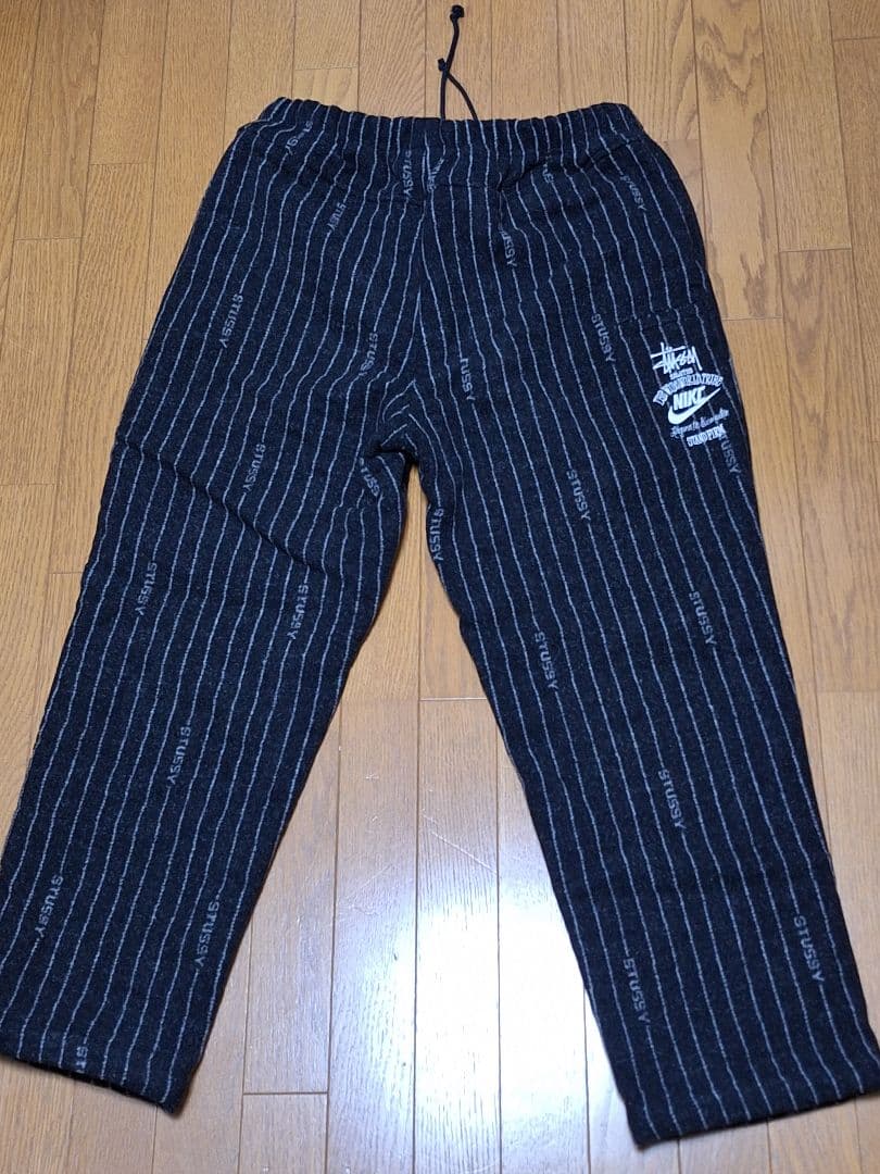 最終値下げ Nike Stussy Stripe Wool Pants BLK