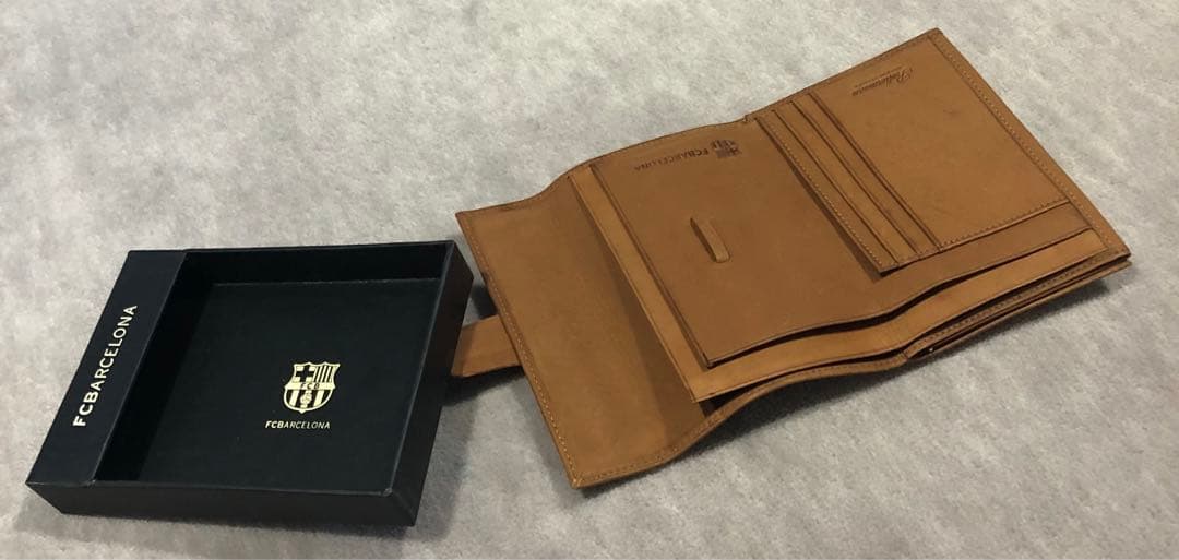 FCバルセロナ 本革 お札入れ 定期入れ カード入れ