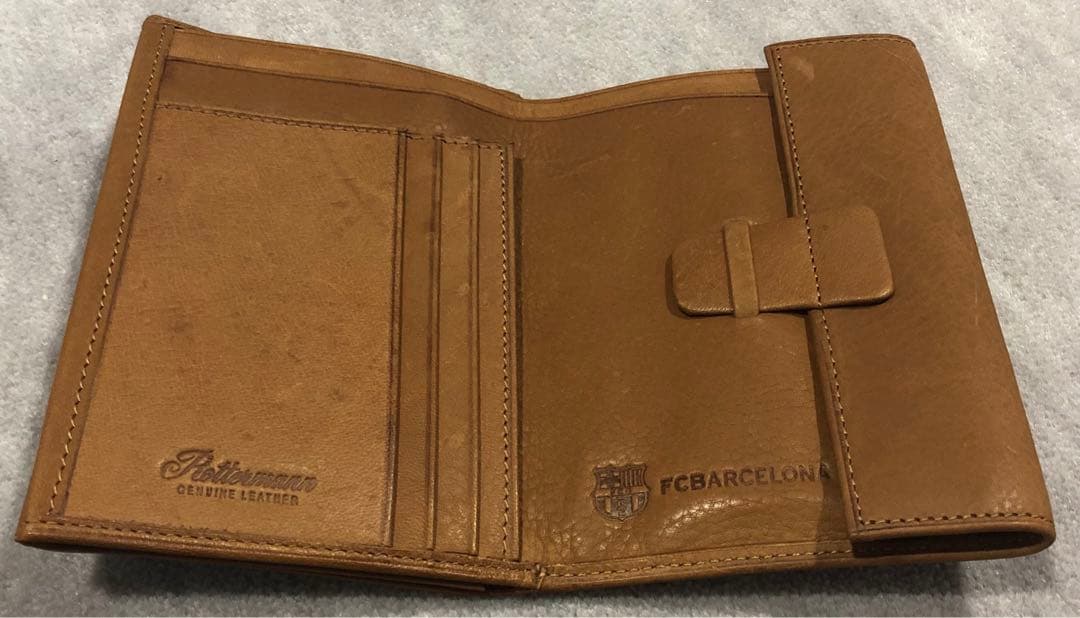 FCバルセロナ 本革 お札入れ 定期入れ カード入れ