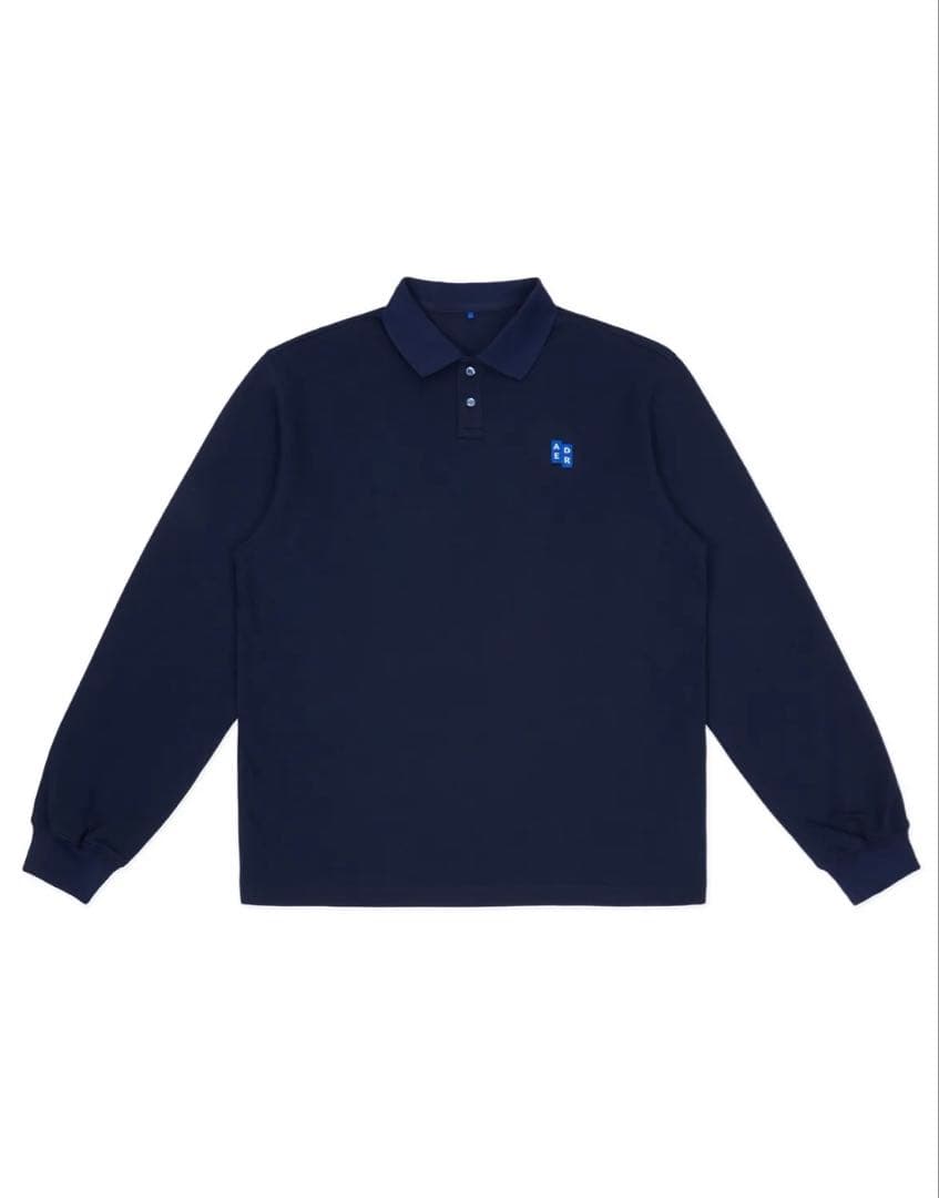 【美品】ADERERROR ロンT ポロシャツ M ネイビー