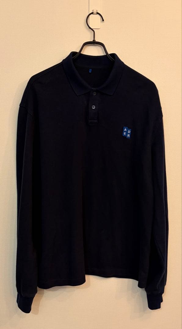 【美品】ADERERROR ロンT ポロシャツ M ネイビー