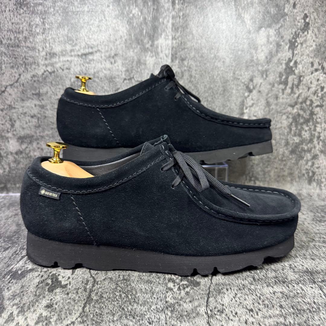 【極美品】クラークス ワラビー ゴアテックス ブラック スエード 26cm