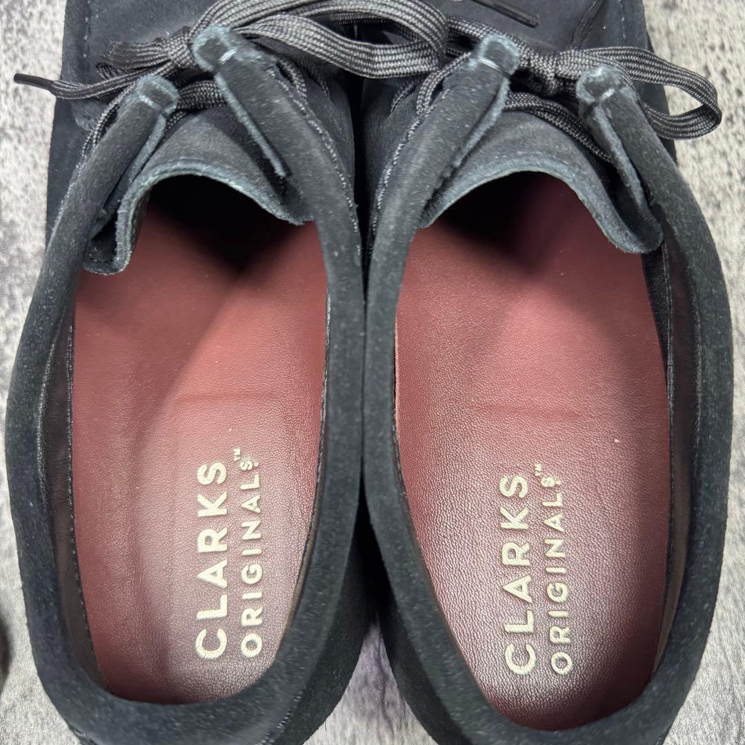 【極美品】クラークス ワラビー ゴアテックス ブラック スエード 26cm