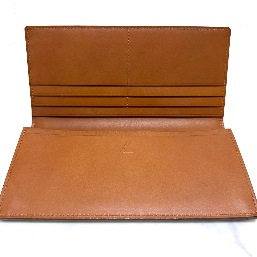 TSUCHIYA KABAN　土屋鞄製造所　長財布　２つ折り　グリーン×キャメル