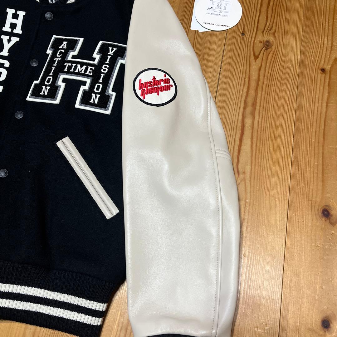 【美品】ヒステリックグラマー SEE NO EVIL刺繍 ヴァーシティジャケット