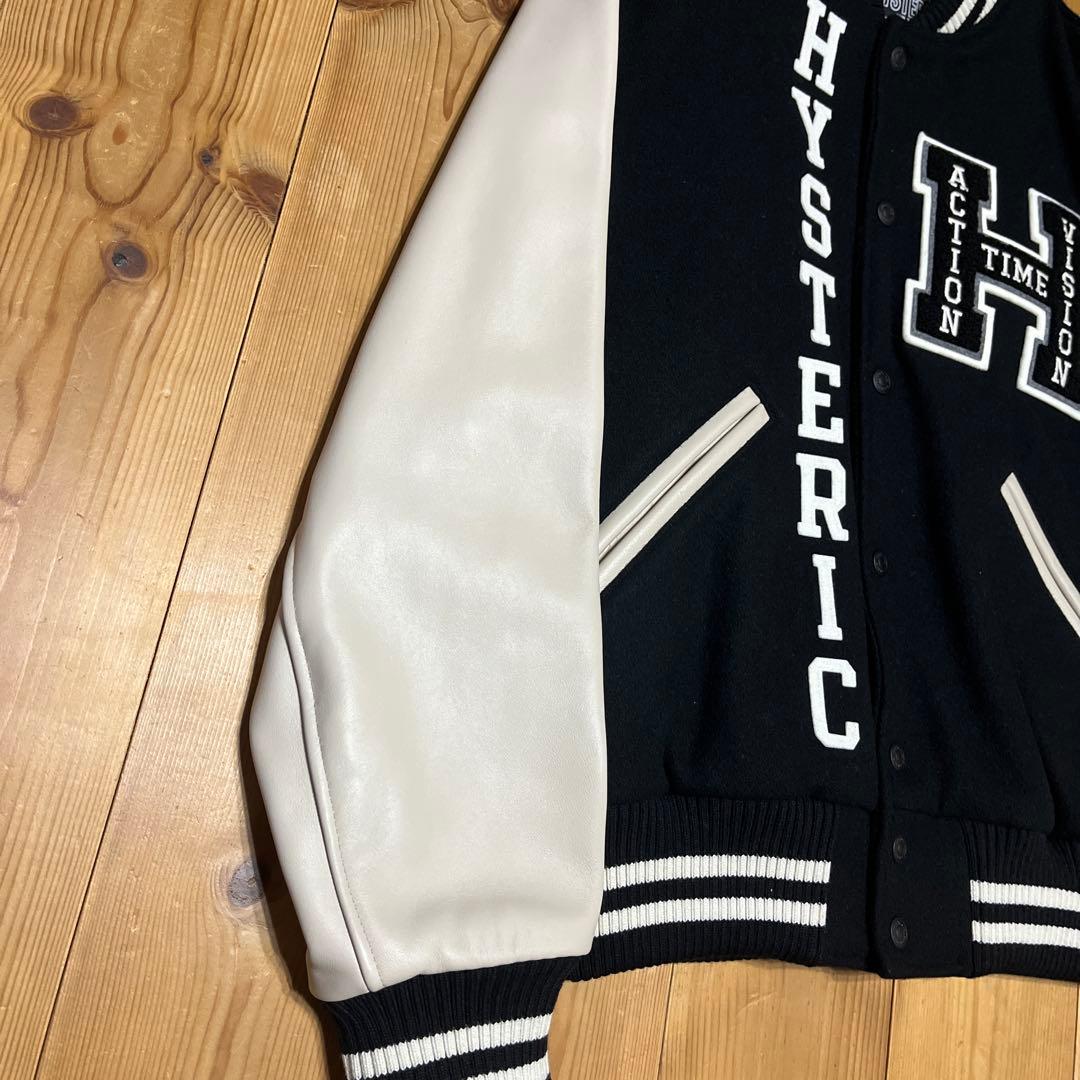 【美品】ヒステリックグラマー SEE NO EVIL刺繍 ヴァーシティジャケット