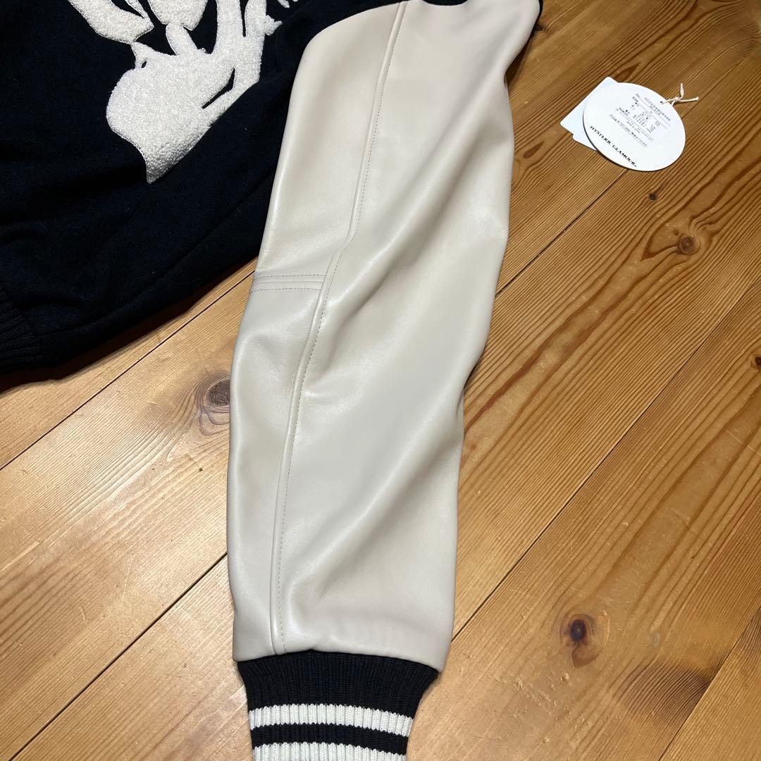 【美品】ヒステリックグラマー SEE NO EVIL刺繍 ヴァーシティジャケット