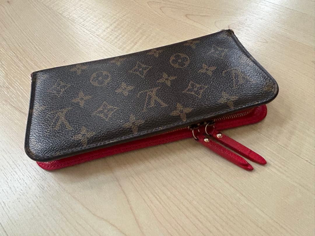 ルイヴィトン ポルトフォイユ アンソリット 草間彌生 長財布　赤