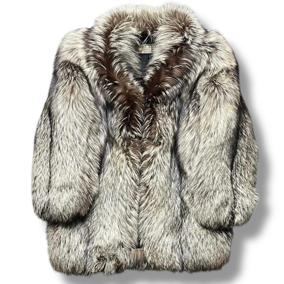 美品 SAGA FOX  フォックス ファー 毛皮 コート アウター
