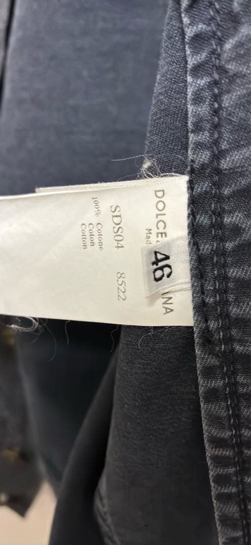 DOLCE & GABBANA ブラックデニムジャケット