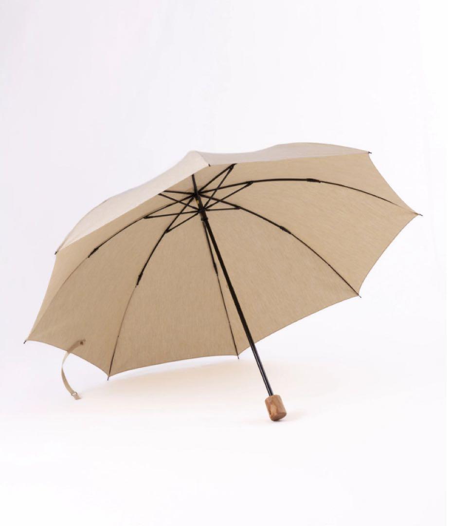 【新品未使用】hatsutoki fog 晴雨兼用折り畳み傘（スモークイエロー）