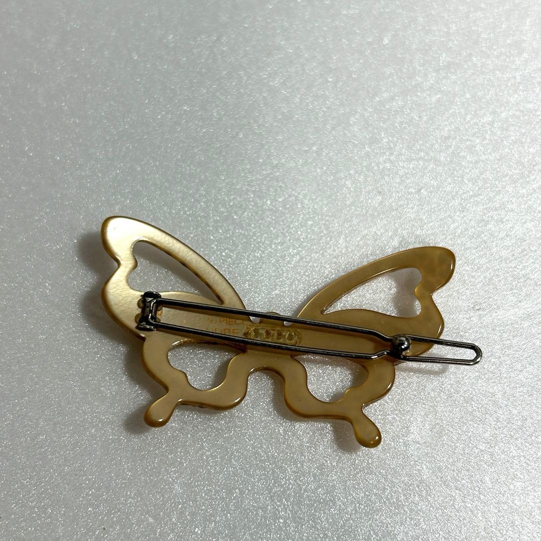 アレクサンドルドゥパリ ラインストーン バタフライ ボールピン ヘアピン