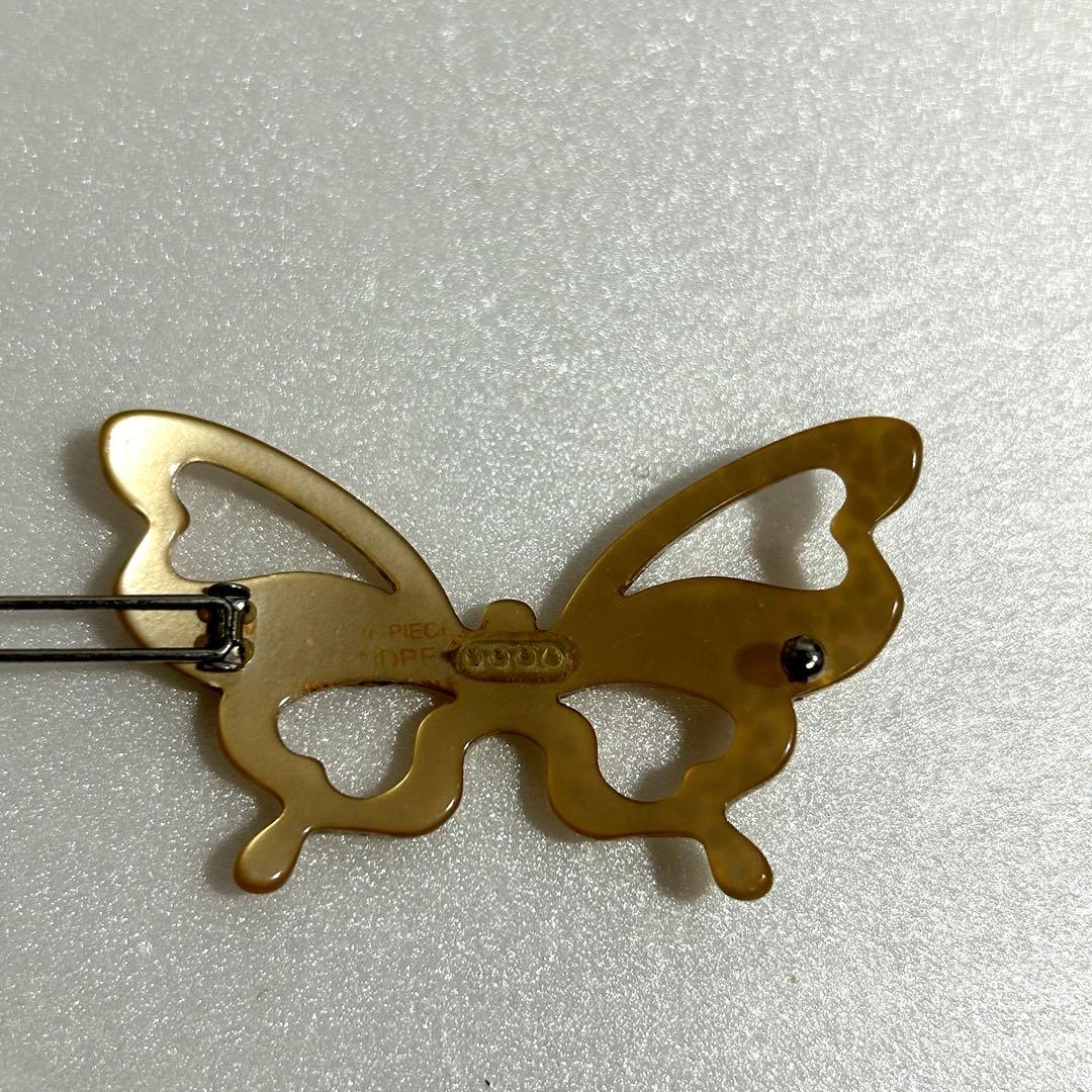 アレクサンドルドゥパリ ラインストーン バタフライ ボールピン ヘアピン