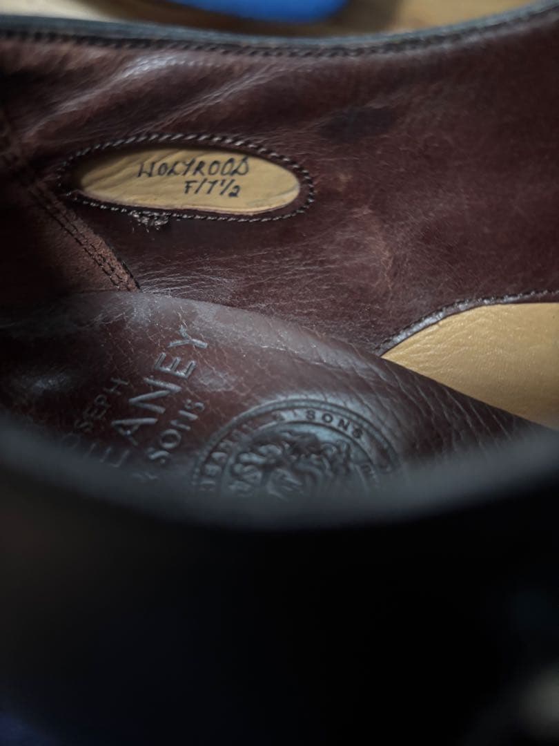 【希少】JOSEPH CHEANEY ダブルモンク ブラック　HOLYROOD