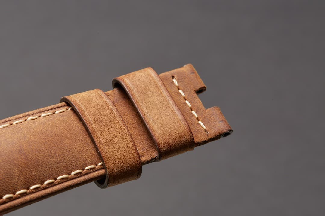 純正 パネライ レザーベルト 24/22 Dバックル用 ダークブラウン 美品