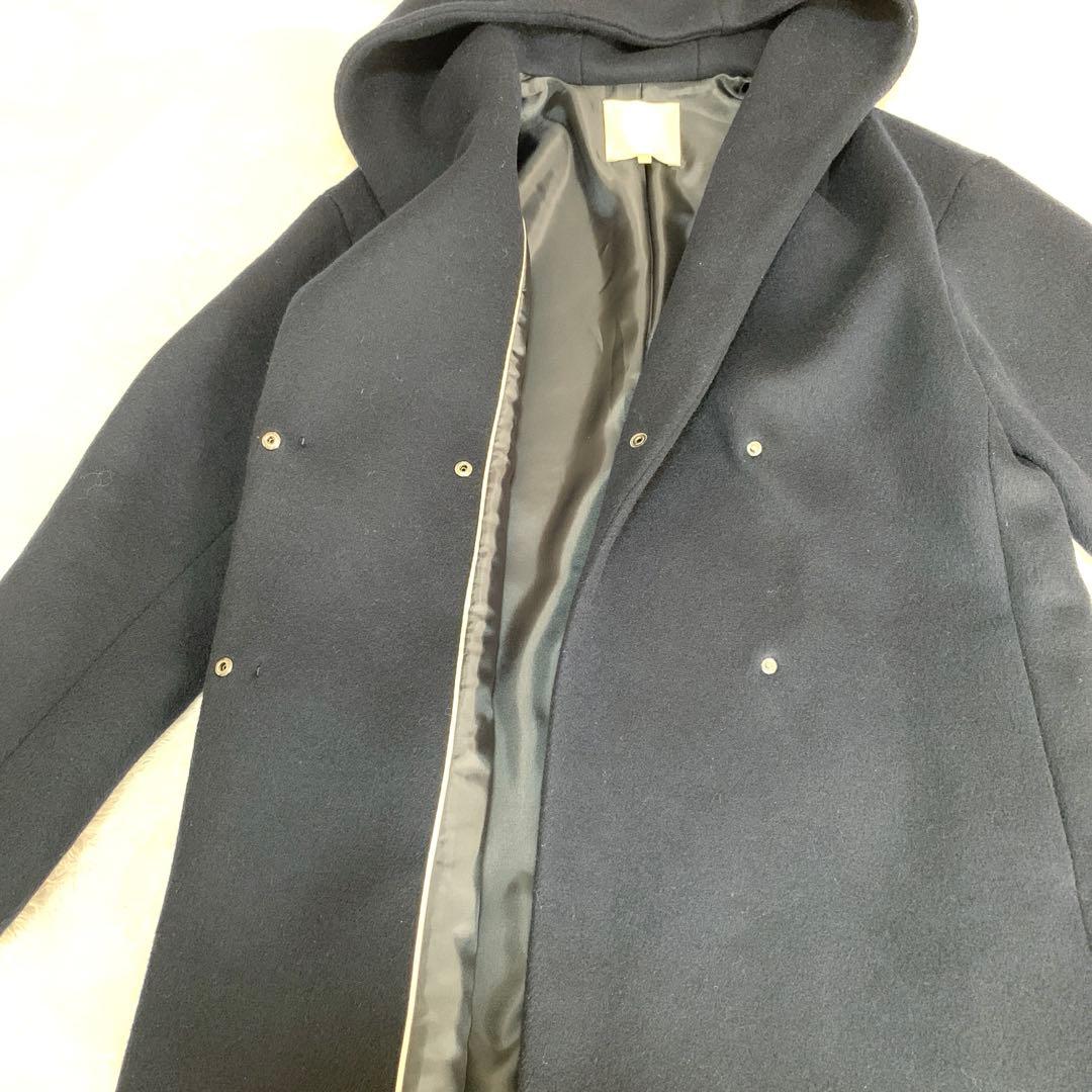 【美品】自由区 VICTORIA BEAVER フーデッドコート 42