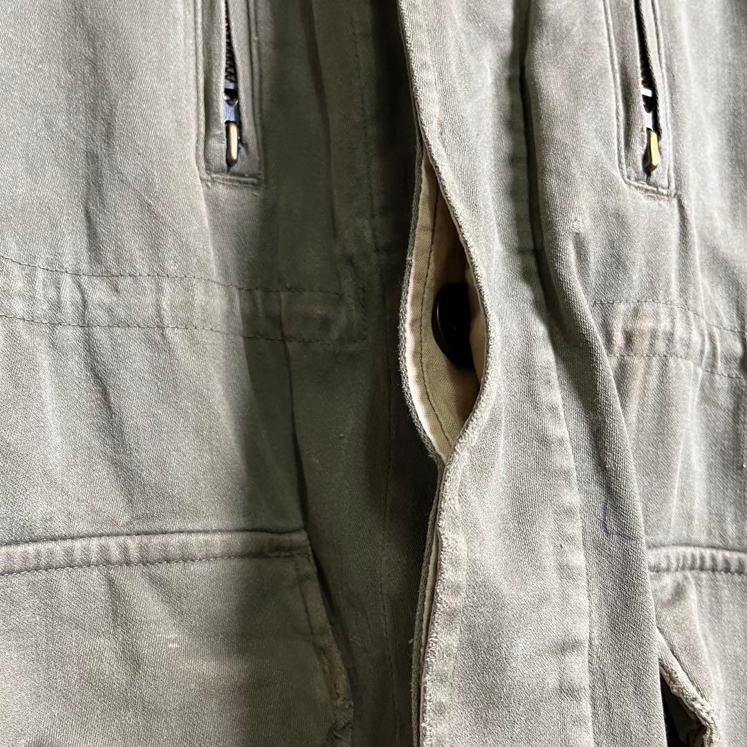 60s 【レア個体】 フランス軍 M64 実物 フィールドジャケット パーカー付