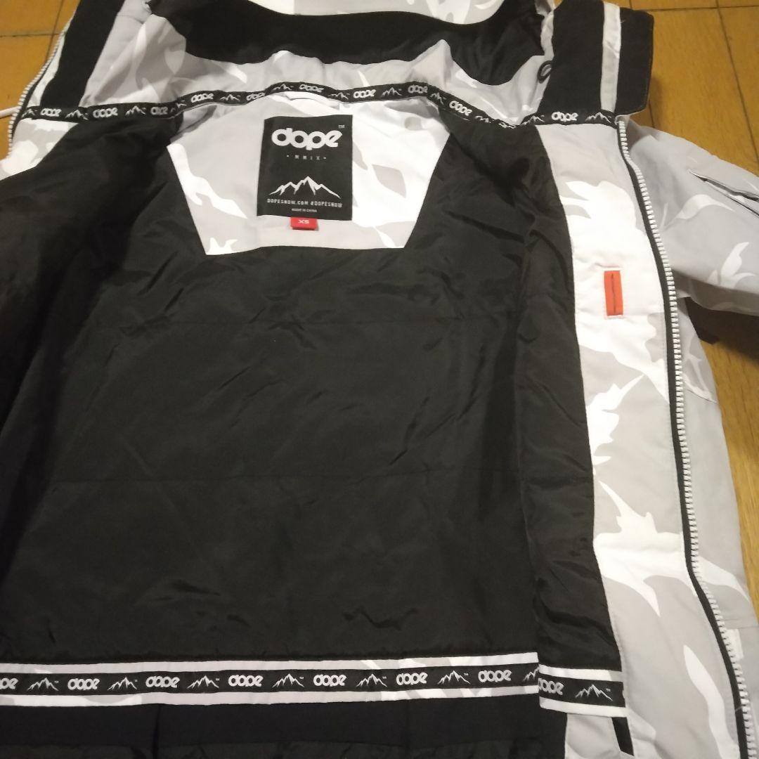 【】ホワイト グレー スノーボード ジャケット