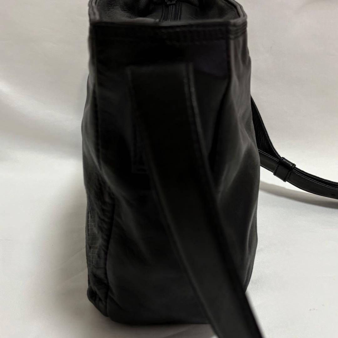 LOEWE アナグラム ナッパレザー 半月 ショルダーバッグ ヴィンテージ 黒