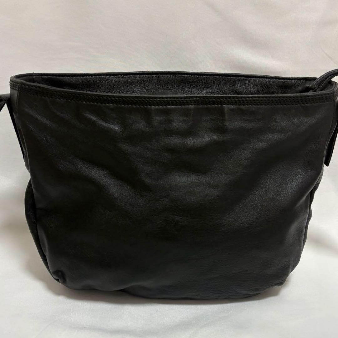 LOEWE アナグラム ナッパレザー 半月 ショルダーバッグ ヴィンテージ 黒