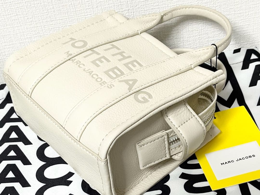 新品★マークジェイコブス ザ レザー クロスボディ ミニ トートバッグ ホワイト