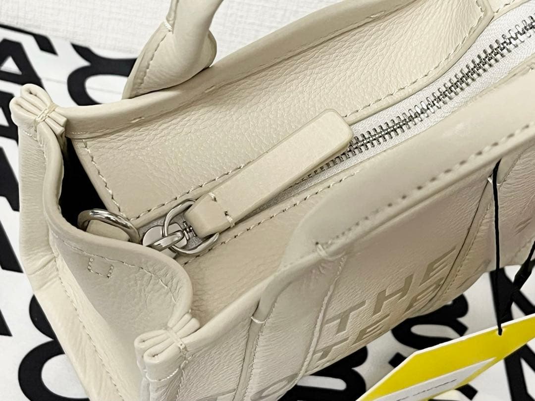 新品★マークジェイコブス ザ レザー クロスボディ ミニ トートバッグ ホワイト