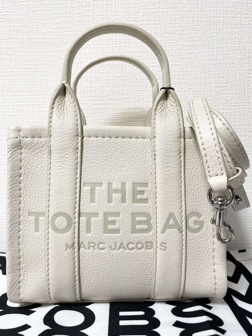 新品★マークジェイコブス ザ レザー クロスボディ ミニ トートバッグ ホワイト
