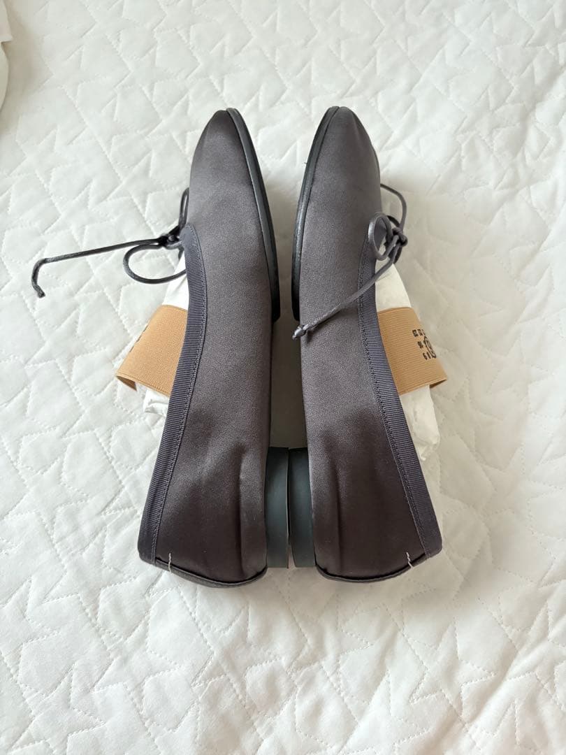 【タイムセール】MM6 MaisonMargiela サテン バレエシューズ