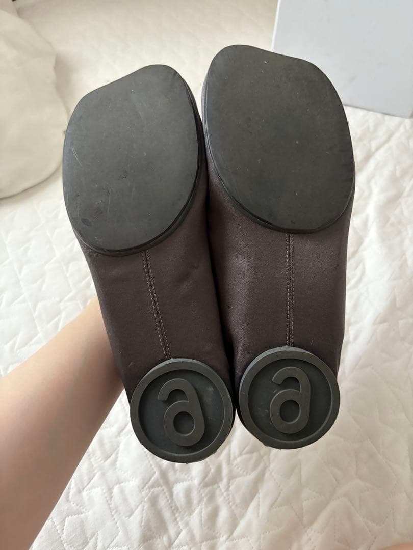 【タイムセール】MM6 MaisonMargiela サテン バレエシューズ