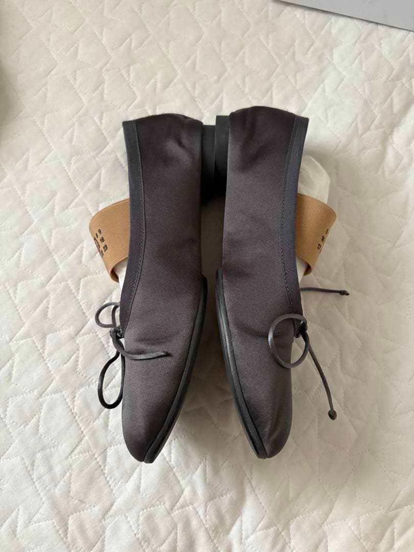 【タイムセール】MM6 MaisonMargiela サテン バレエシューズ