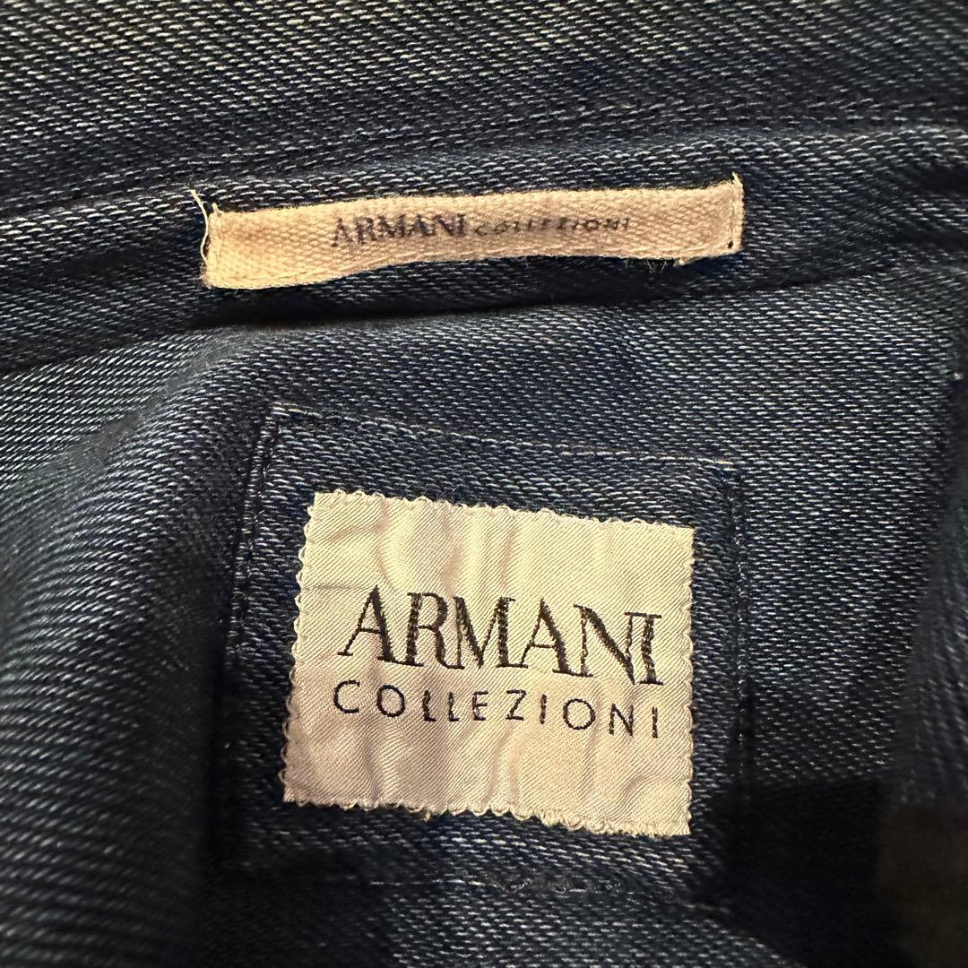 アルマーニコレッツォーニ　テーラード ジャケット　メンズ　サイズ48 デニム